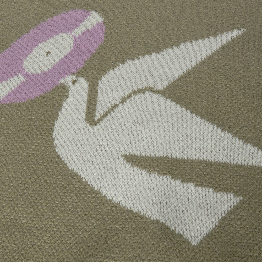 Funky Bomber jacquard sweater - Avocado