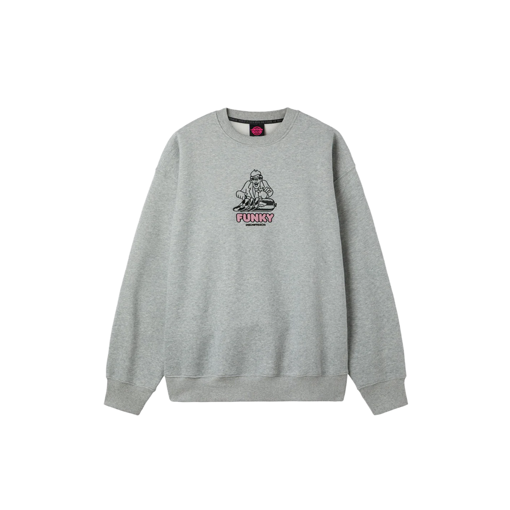 Funky Dischifreschi Crewneck - Heather Grey