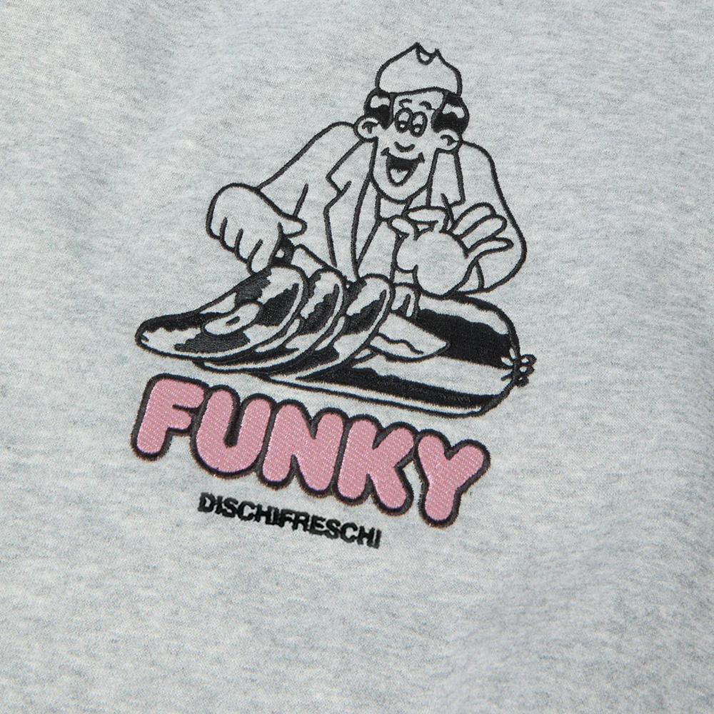 Funky Dischifreschi Crewneck - Heather Grey