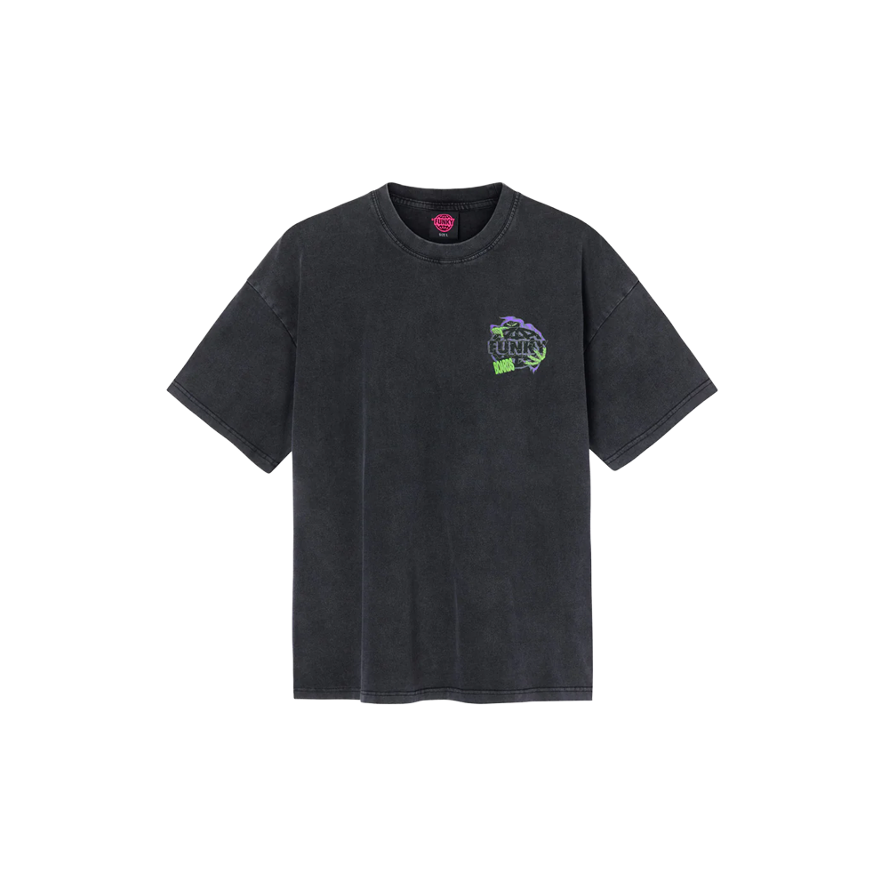 Funky Goblin Logo Tee - Washed Black