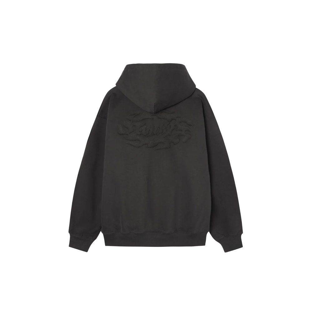 Funky Carve Zipper Hoodie - Anthracite