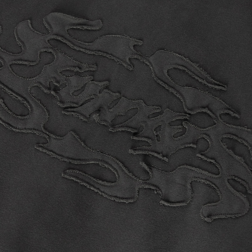 Funky Carve Zipper Hoodie - Anthracite