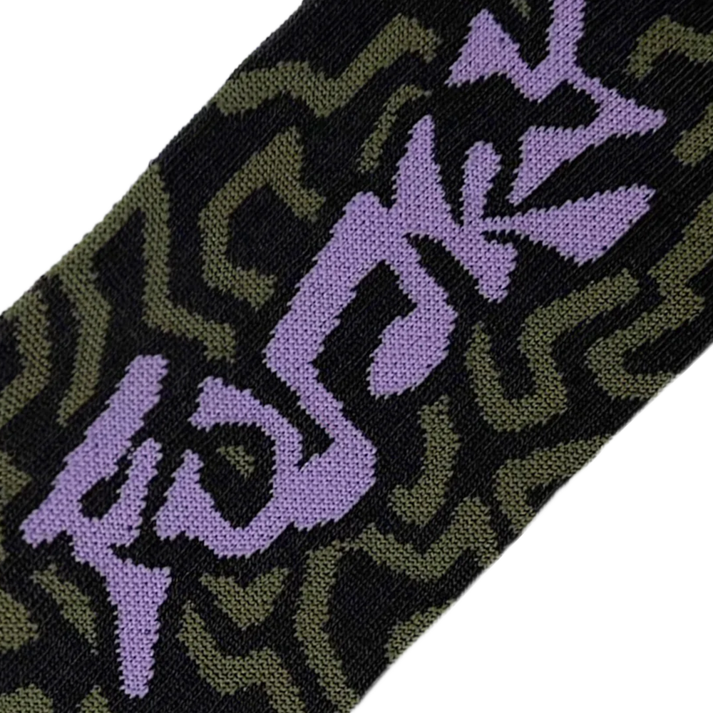 Funky Smash Socks - Olive