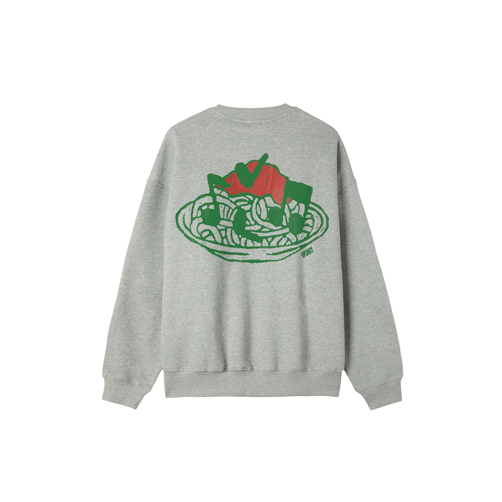 Funky Spaghetti Crewneck - Grey