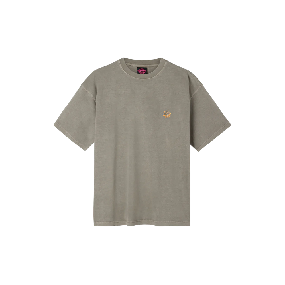 Funky Logo Embroidery Tee Washed - Sand