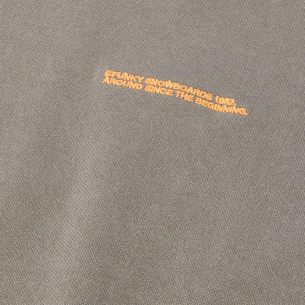 Funky Logo Embroidery Tee Washed - Sand