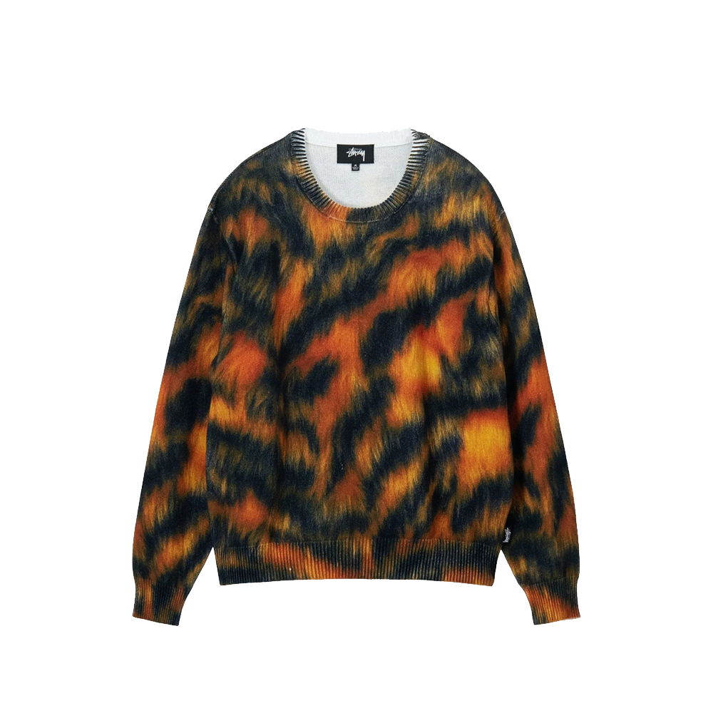 Stussy Printed Fur Sweater - Tiger