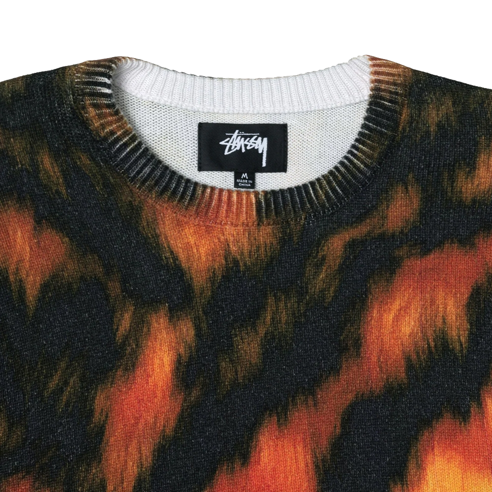 Stussy Printed Fur Sweater - Tiger