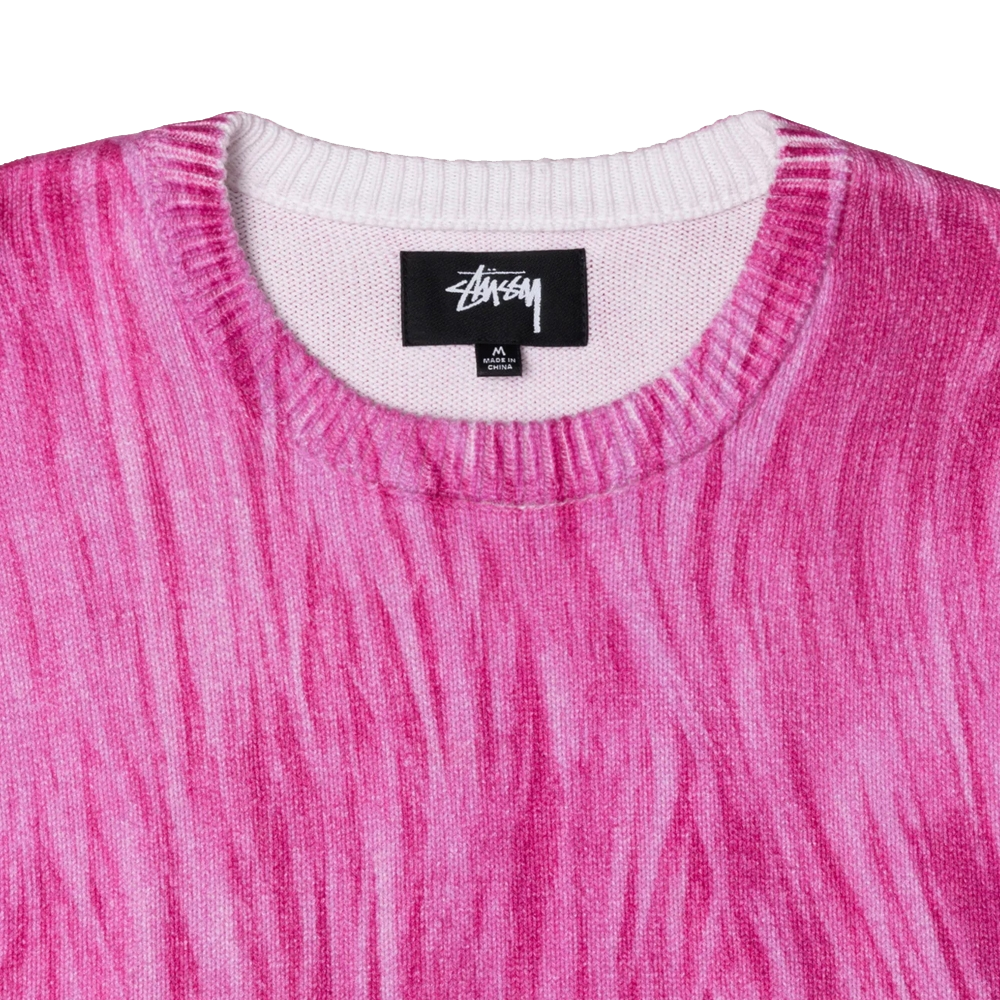 Stussy Printed Fur Sweater - Pink