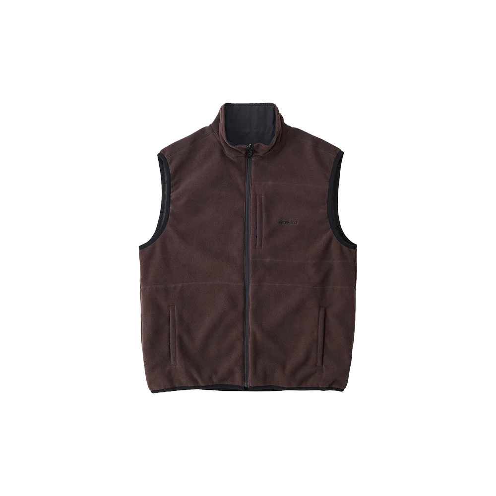 Gramicci Thermal Fleece Reversible Vest - Tobacco