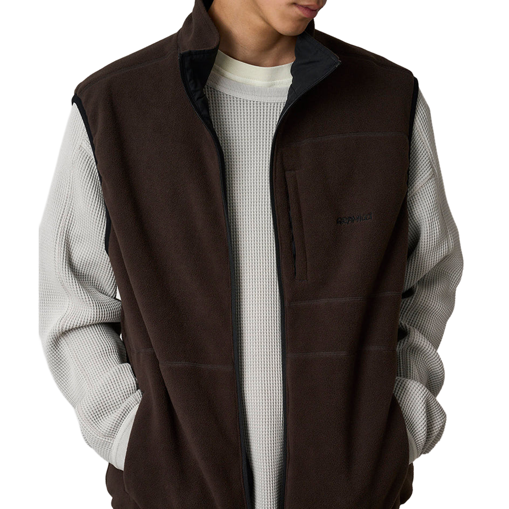 Gramicci Thermal Fleece Reversible Vest - Tobacco