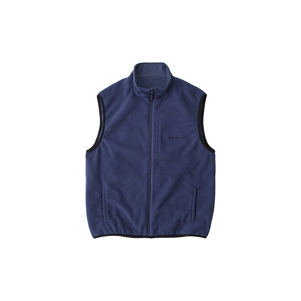 Gramicci Thermal Fleece Reversible Vest - Navy