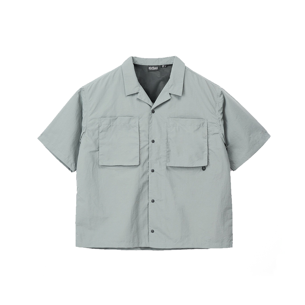 Wild Things Half Sleeve Camp Shirt - Grey