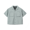 Wild Things Half Sleeve Camp Shirt - Grey