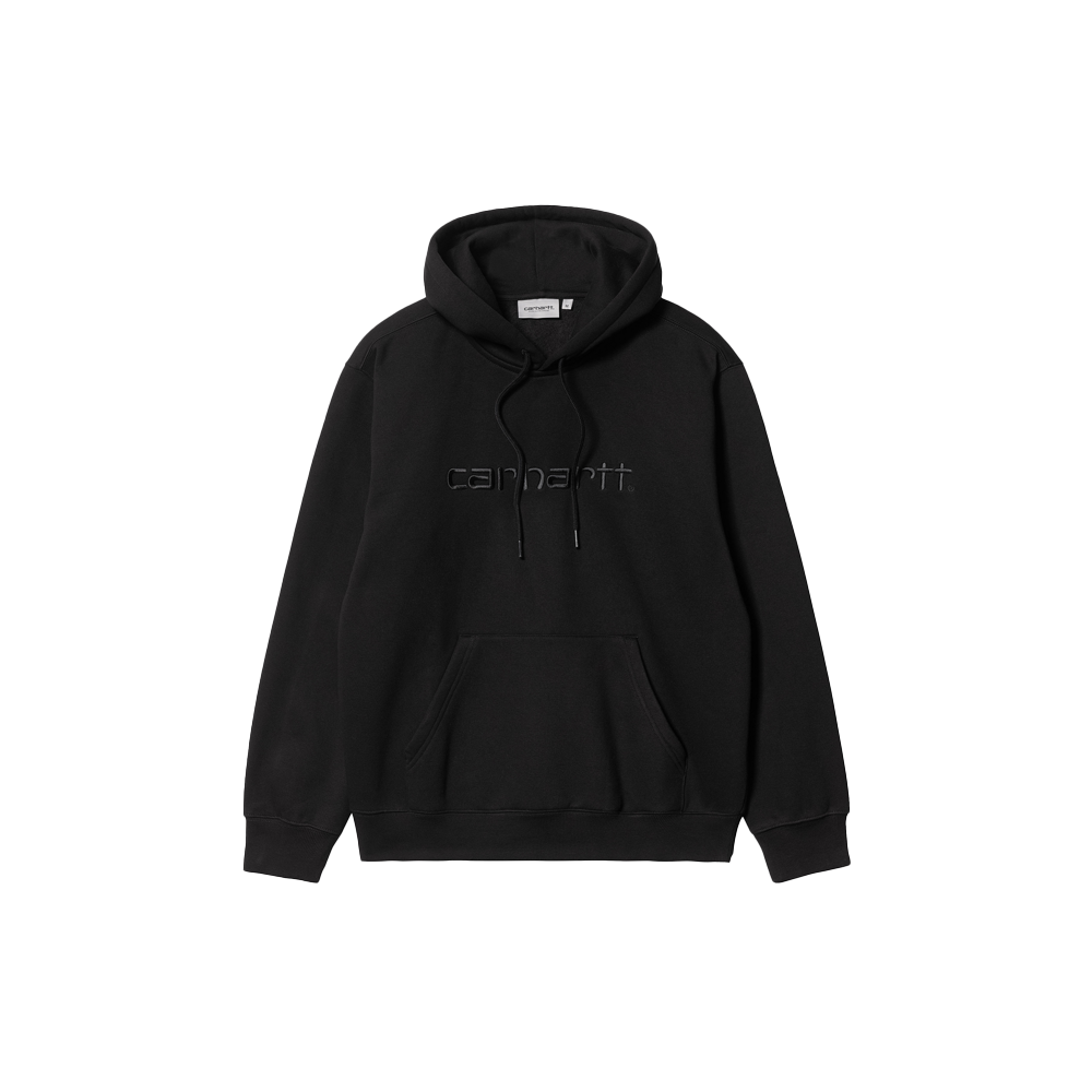Carhartt WIP Hooded Carhartt Sweatshirt - Black/Black