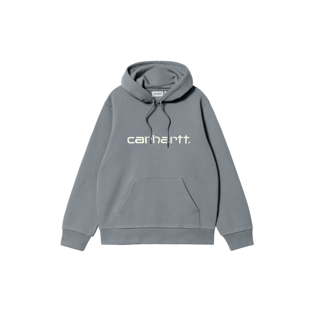 Carhartt WIP Hooded Carhartt Sweatshirt - Dove Grey/Wax