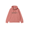 Carhartt WIP Hooded Carhartt Sweatshirt - Dusty Rose / Sycamore Tree