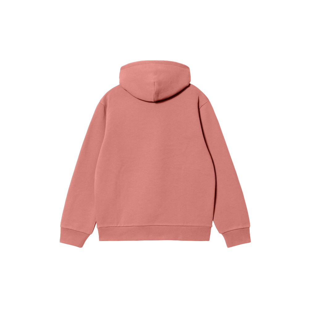 Carhartt WIP Hooded Carhartt Sweatshirt - Dusty Rose / Sycamore Tree