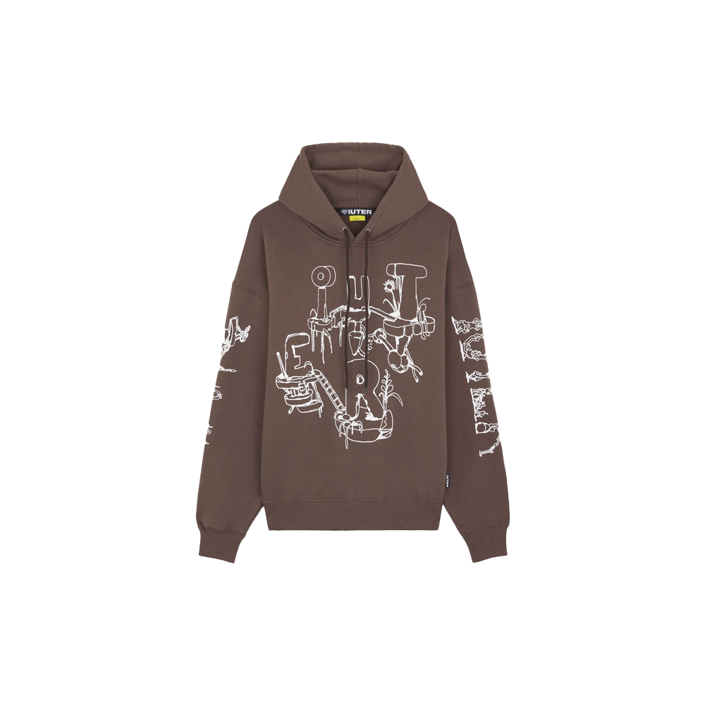 Iuter Plants Hoodie - Brown