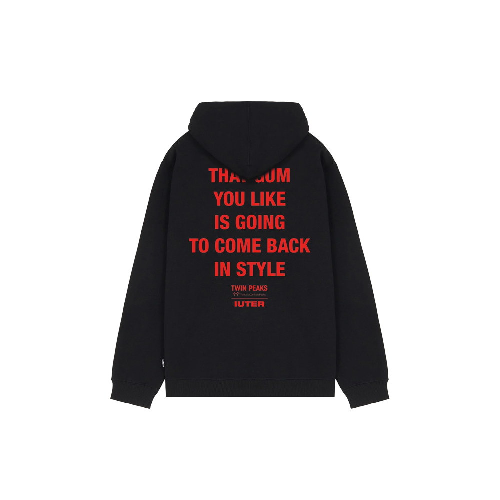 Iuter Twin Peaks:lodge hoodie - Black