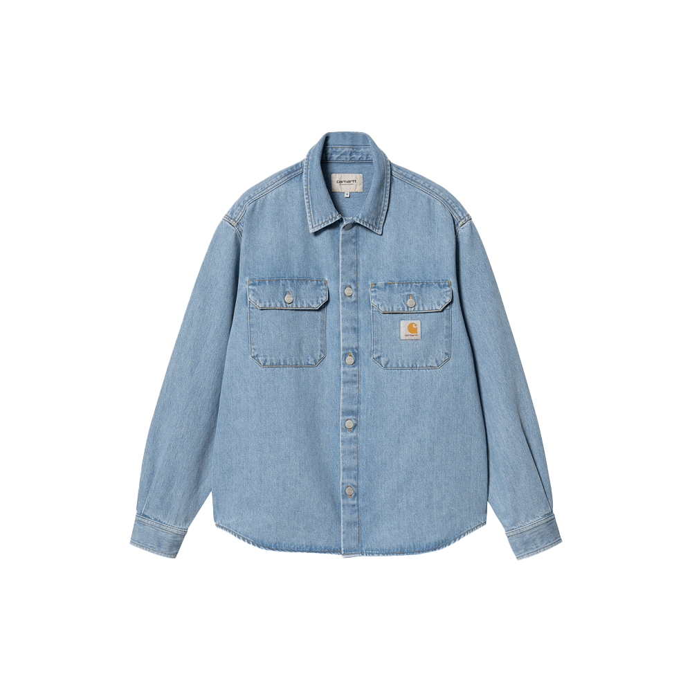 Carhartt WIP Harvey Shirt Jac - Blue (Stone bleached)