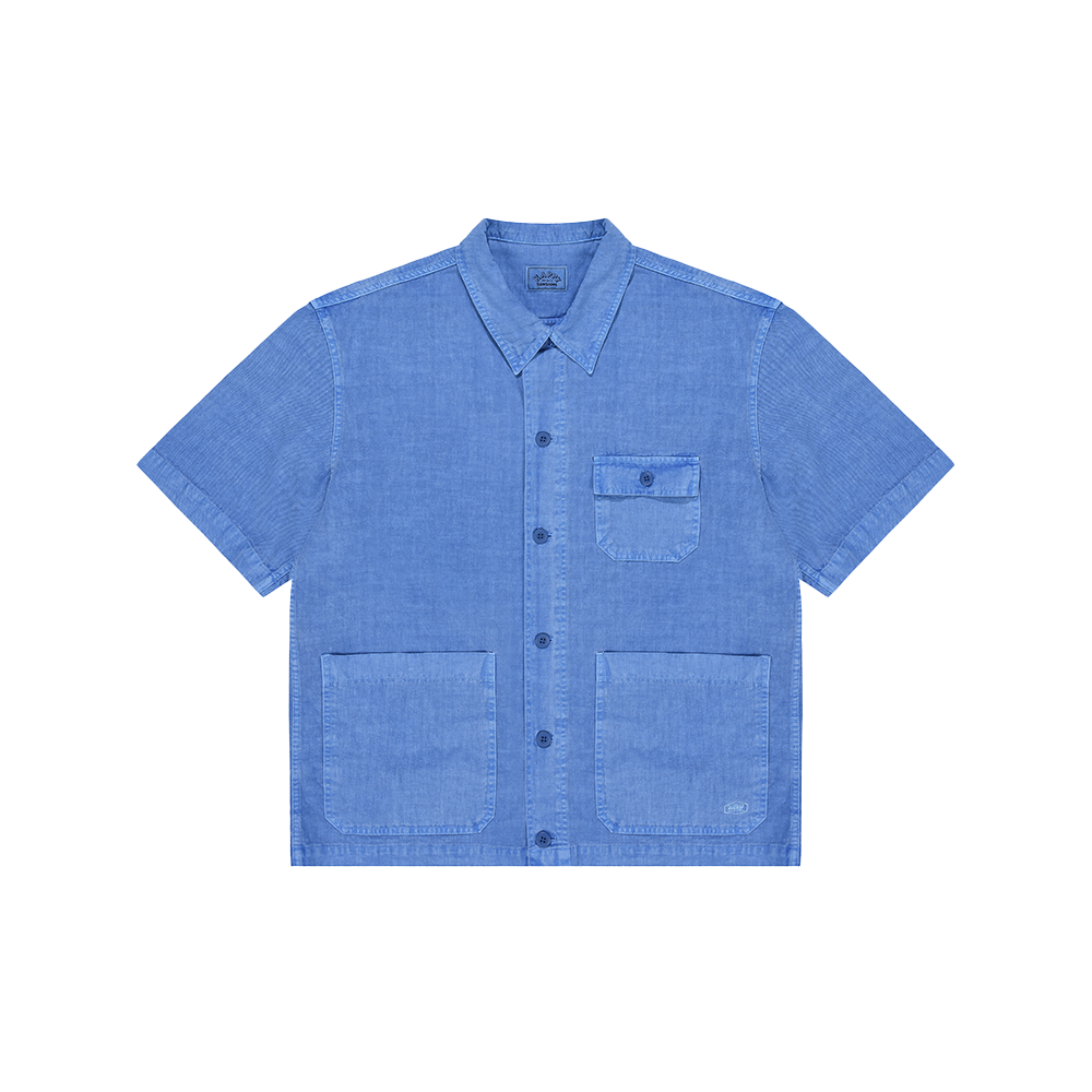 Kappy Pigment half shirts jacket - Blue