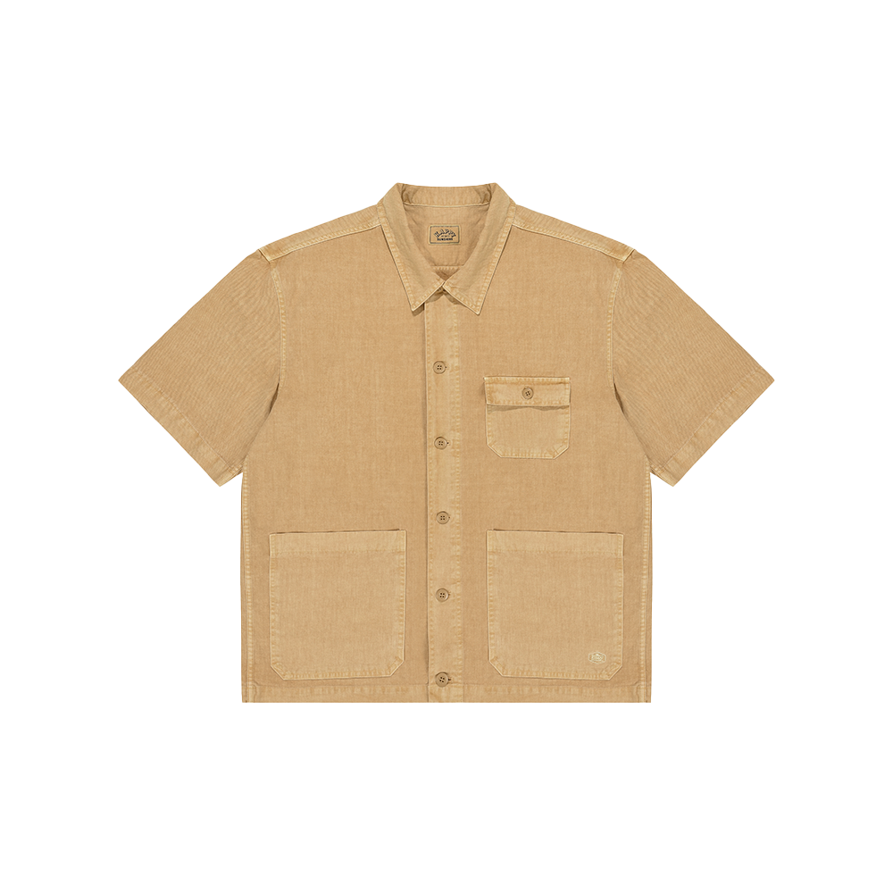 Kappy Pigment half shirts jacket - Beige