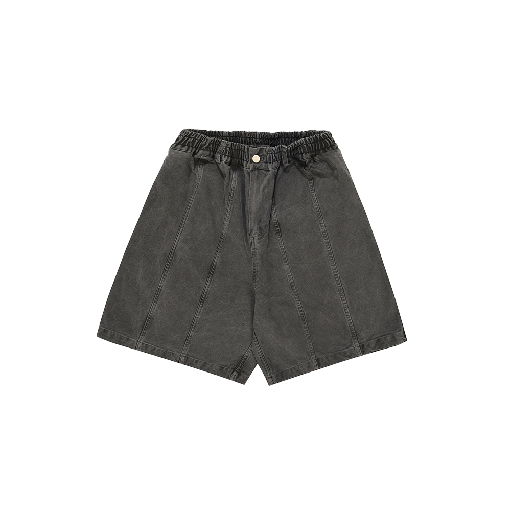 Kappy Pigment vertical Half Pants - Charcoal