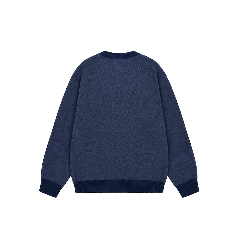 Kappy Ringer round wool knit - Blue