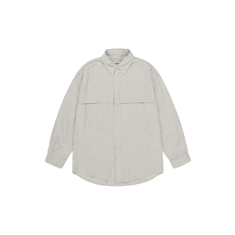 Kappy Stripe Pocket Work shirt - Ivory