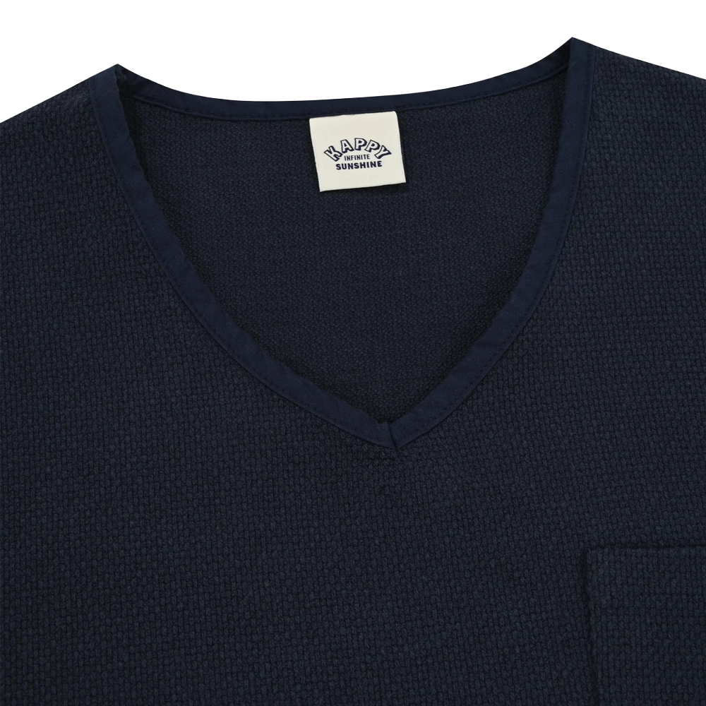 Kappy Woven cotton Vest - Navy