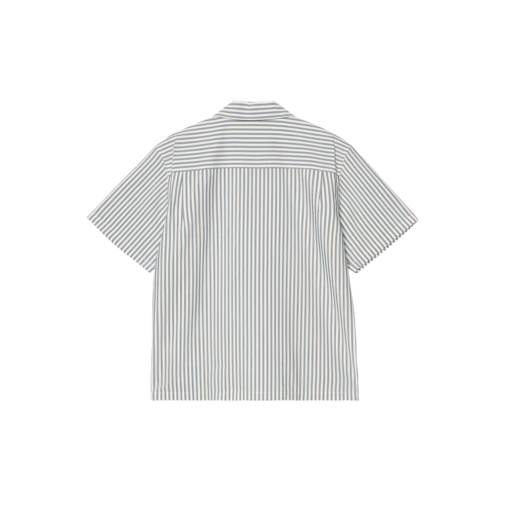 Carhartt WIP S/S Leavel Shirt - Blue river / Wax