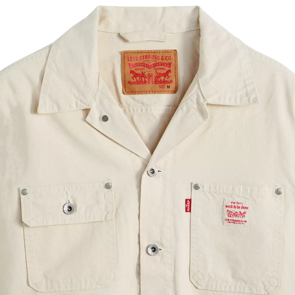 Levi's Sunrise trucker jacket - Undyed Ecru Greige