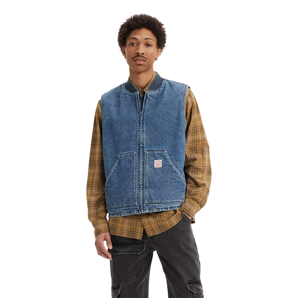 Levi's Sansome Gilet - Tiger'S Eye - Get Involved T - Blu
