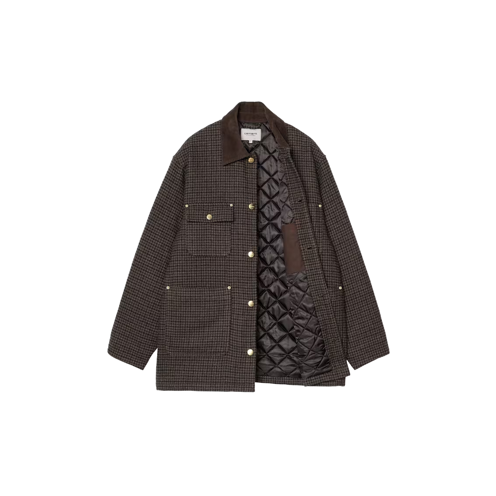 Carhartt WIP Lowis Chore Coat - Lowis Houndstooth, Vitola Heather