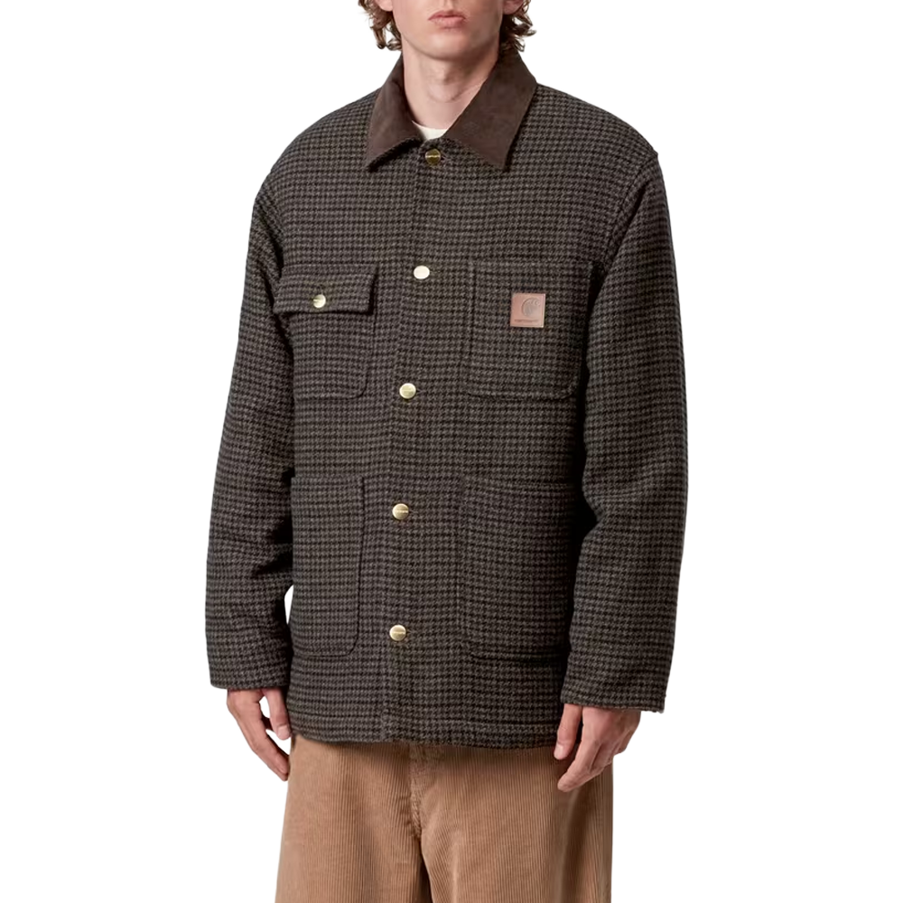 Carhartt WIP Lowis Chore Coat - Lowis Houndstooth, Vitola Heather