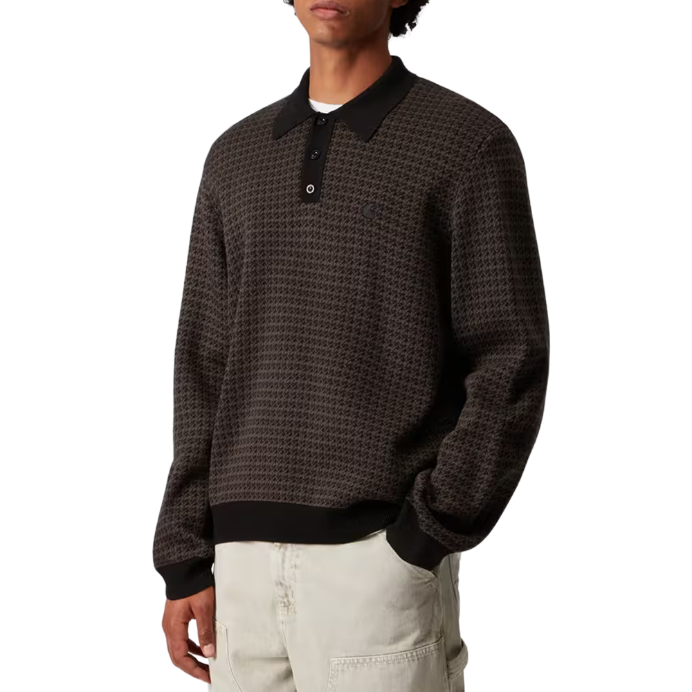 Carhartt WIP L/S Lowis Polo - Vitola Heather