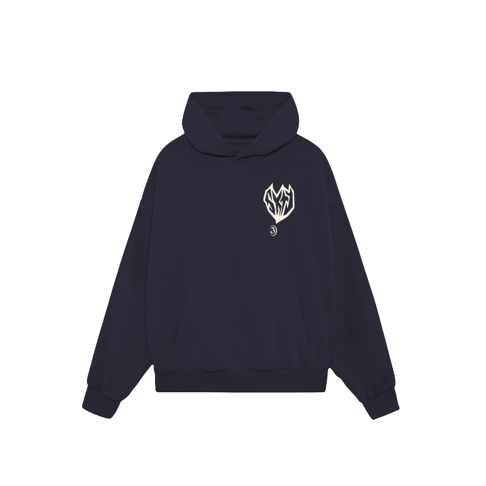 3SIXTY logo Hoodie - Dark Navy
