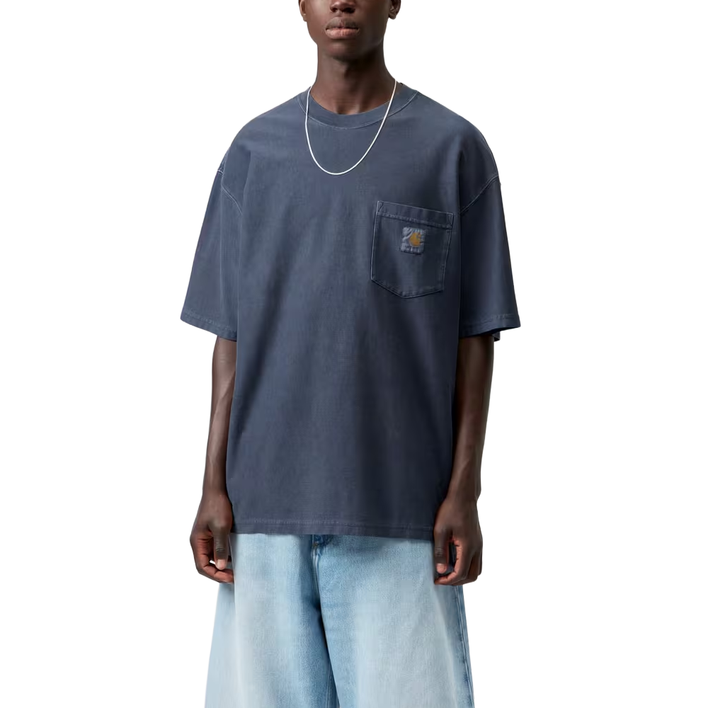 Carhartt WIP S/S Loose Pocket T-Shirt - Dark navy (Garment dyed)