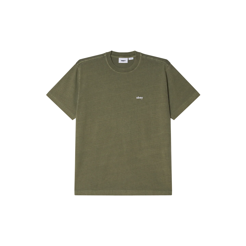 Obey Lowercase Pig. T-Shirt - Pig. Deep lichen green