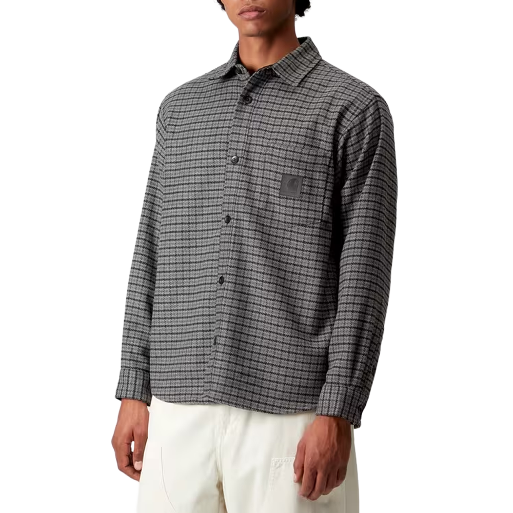 Carhartt WIP L/S Lowis Shirt - Grey Heather