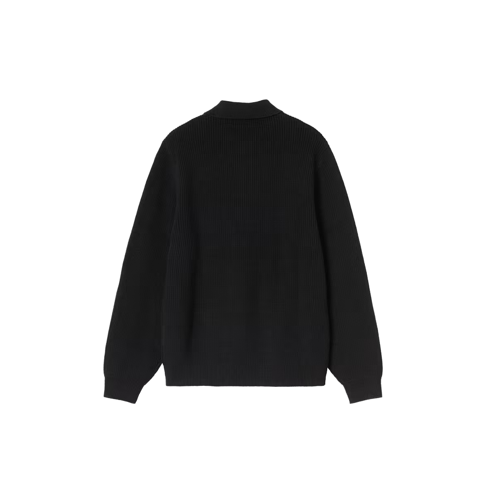 Carhartt WIP L/S Miles Polo - Black