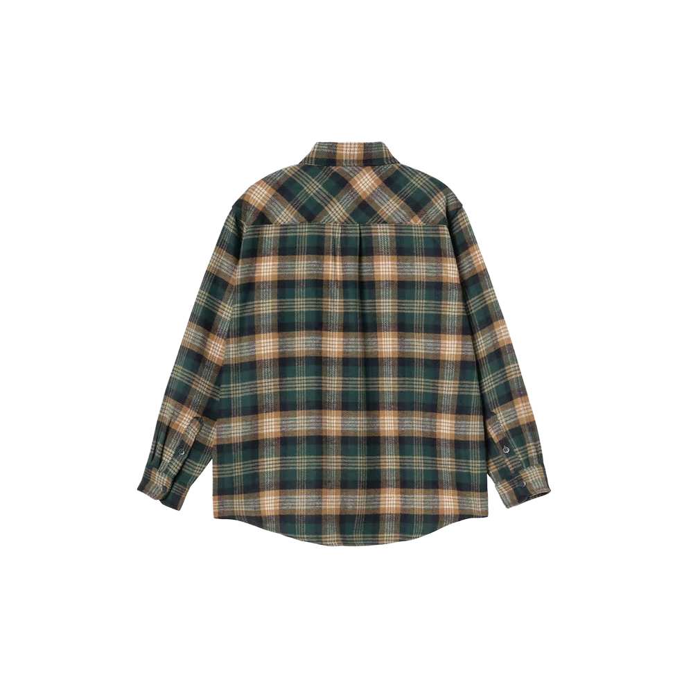 Carhartt WIP L/S Dern Shirt - Dern Check, Hamilton Brown
