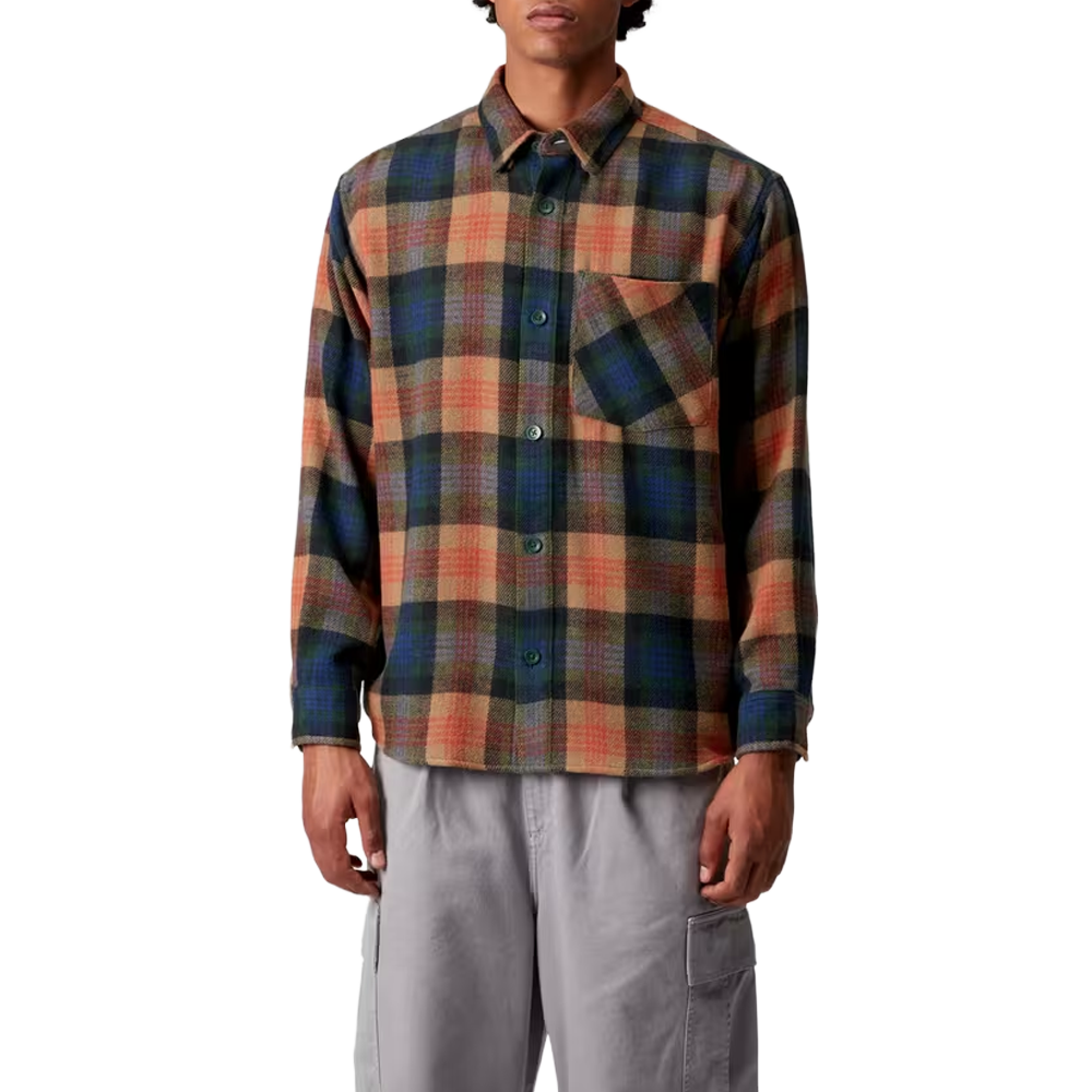 Carhartt WIP L/S Dern Shirt - Dern Check, Sycamore Tree