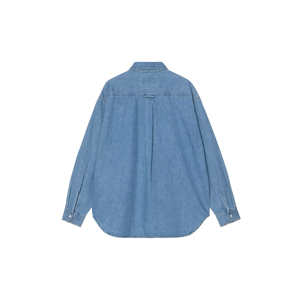 Carhartt WIP L/S Lucas Shirt - Blue Stone Washed