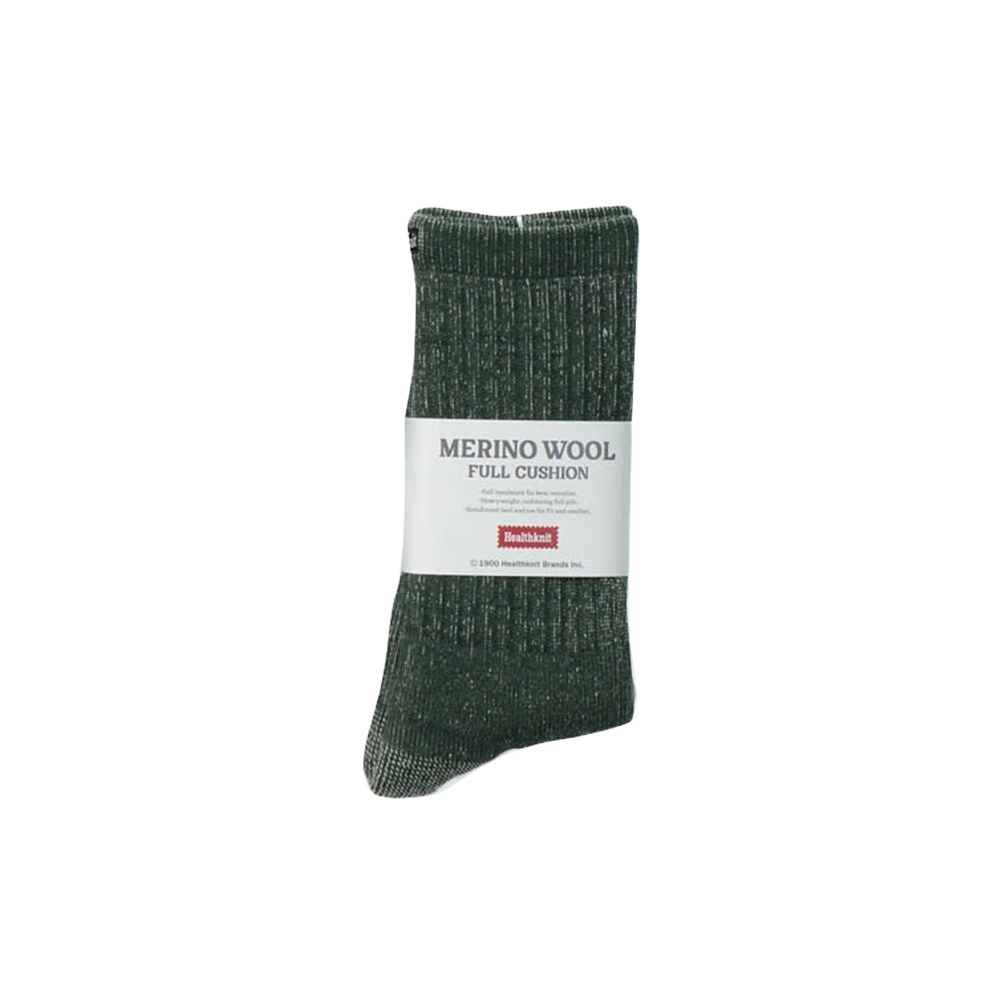 Healthknith merino woll embroidery - Dark Green