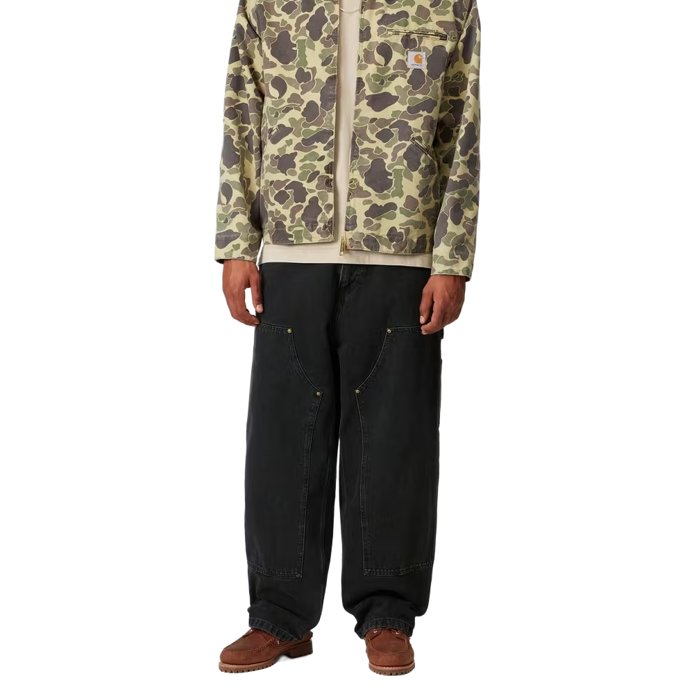 Carhartt WIP Nash Double Knee Pant - Black, Stone washed