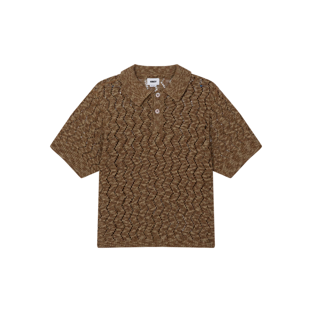 Obey Andre Polo Sweater - Toffee Brown