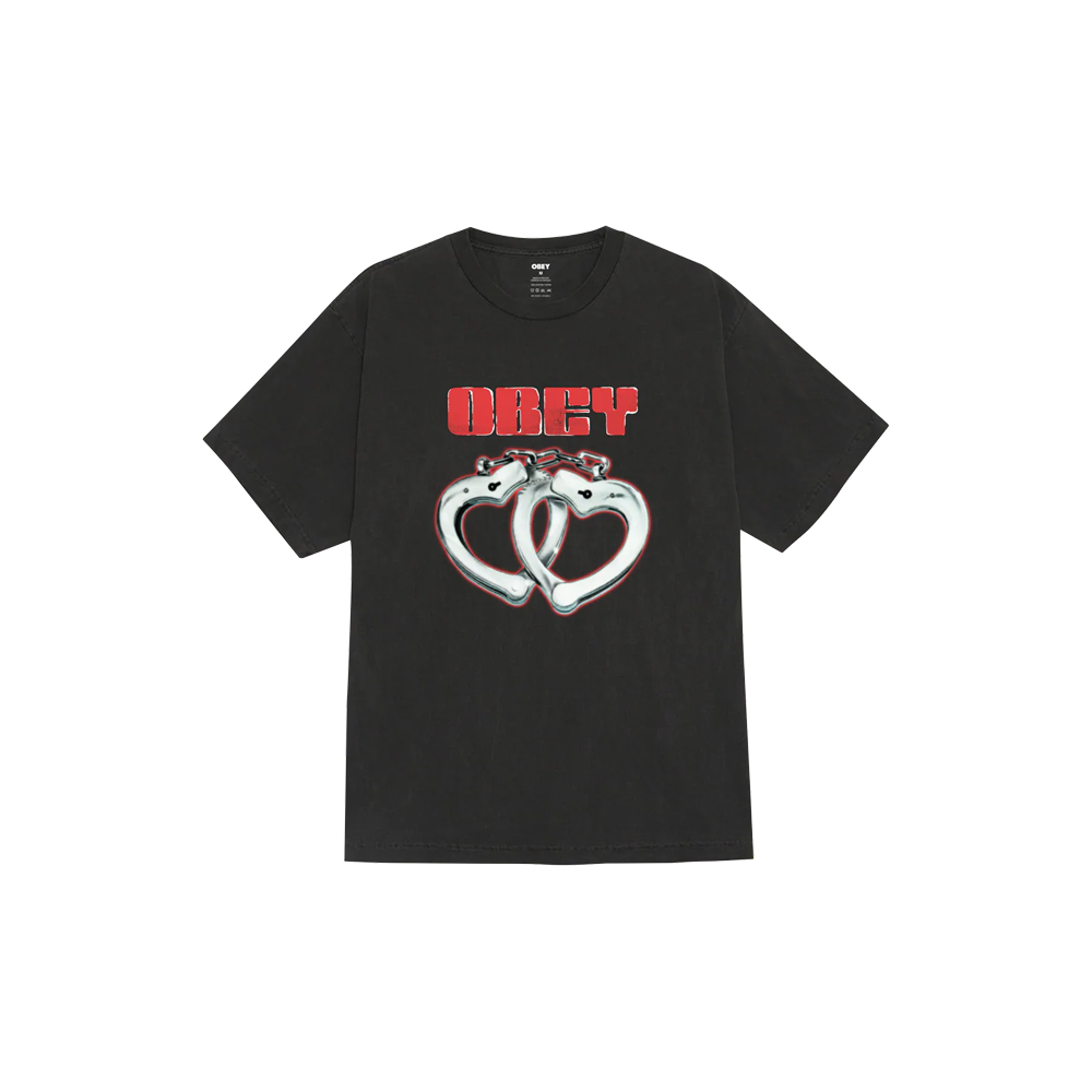 Obey Cuffs T-shirt - Pigment Dusky Black