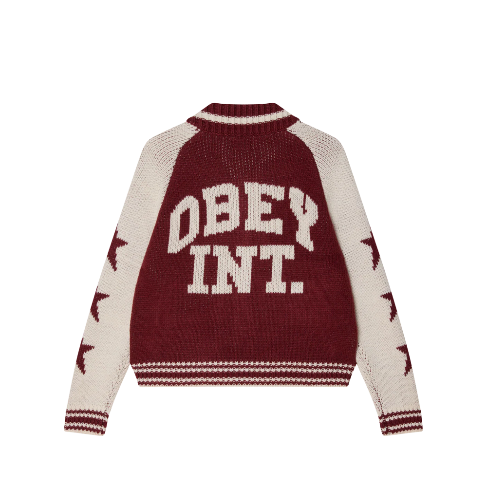 Obey Int. Cowichan sweater - Tawny port